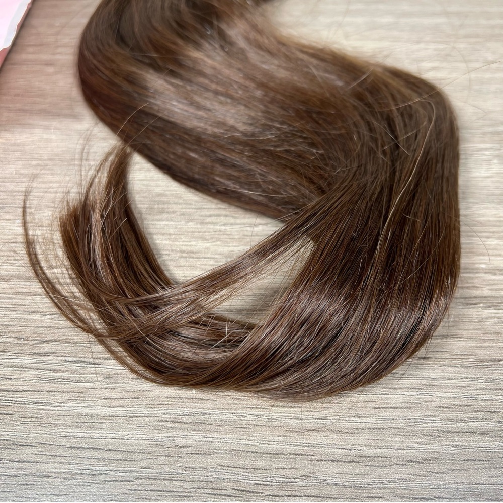 Maxita Chocolate Brown Remy Human Hair Seamless Clip In Hair Extensions - Picture 8 of 12